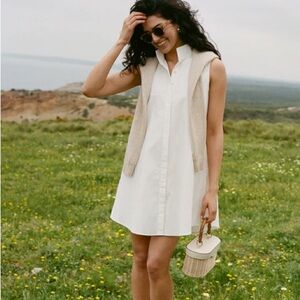 Tuckernuck white sleeveless Charlie dress